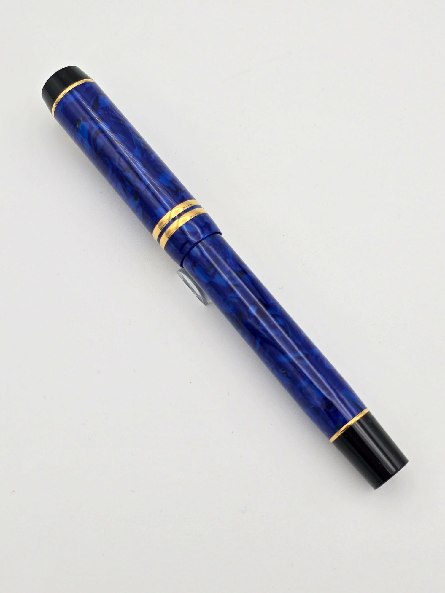 Parker Duofold Centennial Lapis Blue - 18k Medium Nib