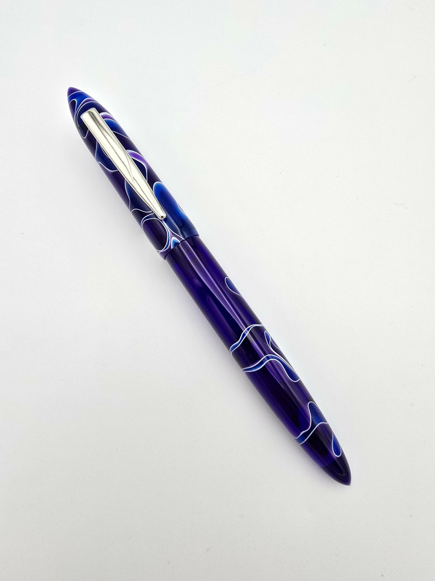 Edison Premier Delphinium - Medium Steel Nib