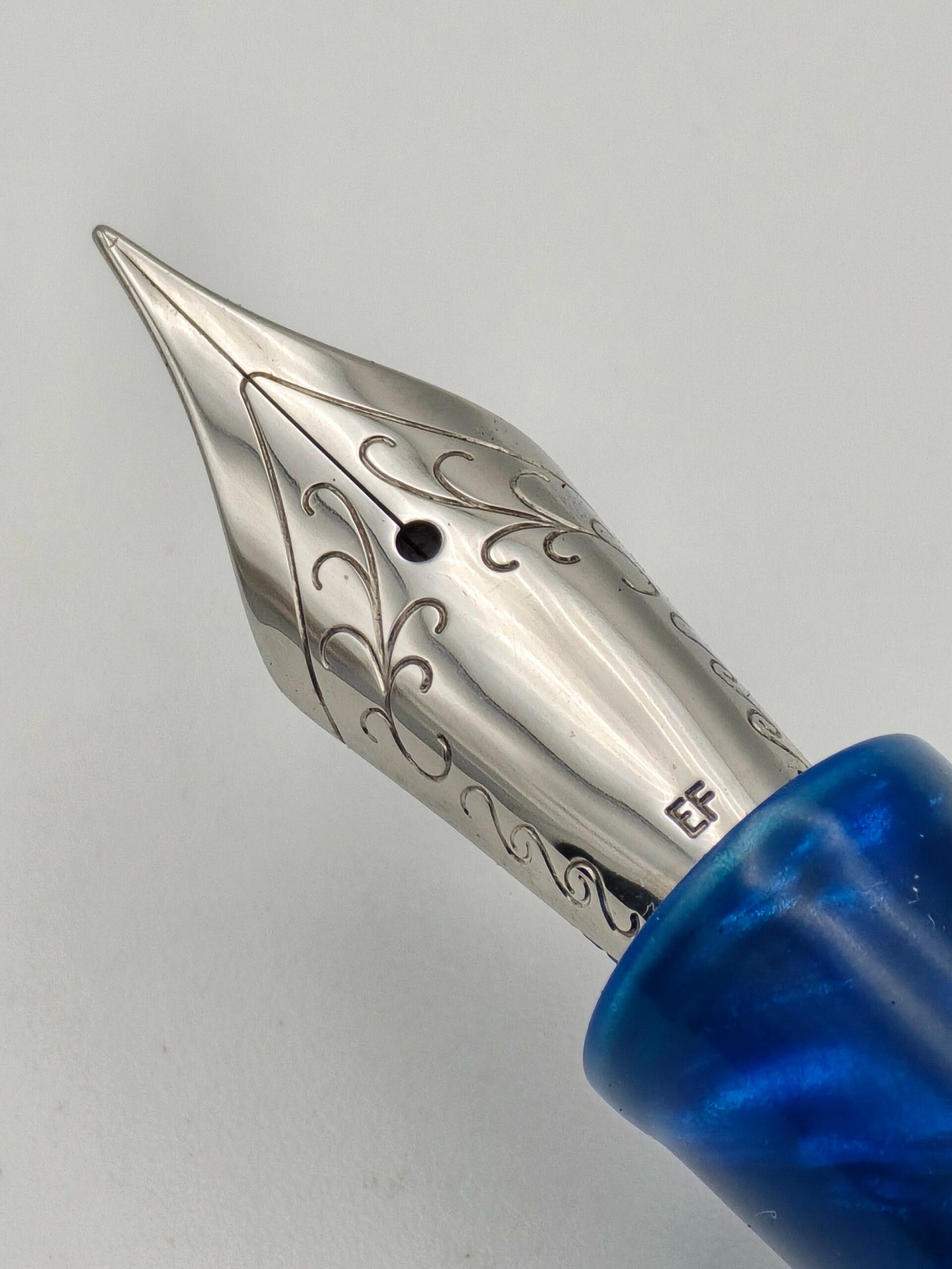 PSP Prototype Blue - Extra Fine Steel Nib
