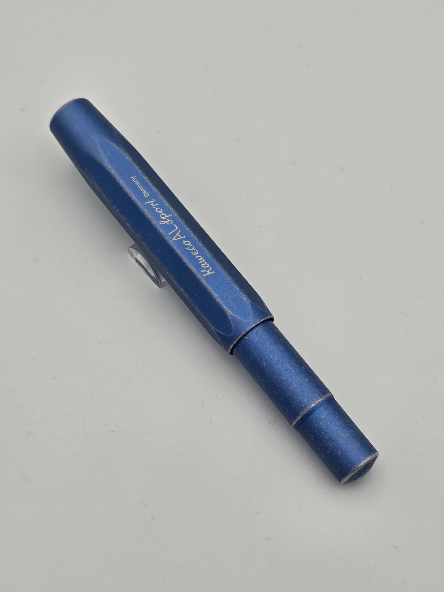 Kaweco AL Sport Stonewash Blue - 1.1 Stub Steel Nib