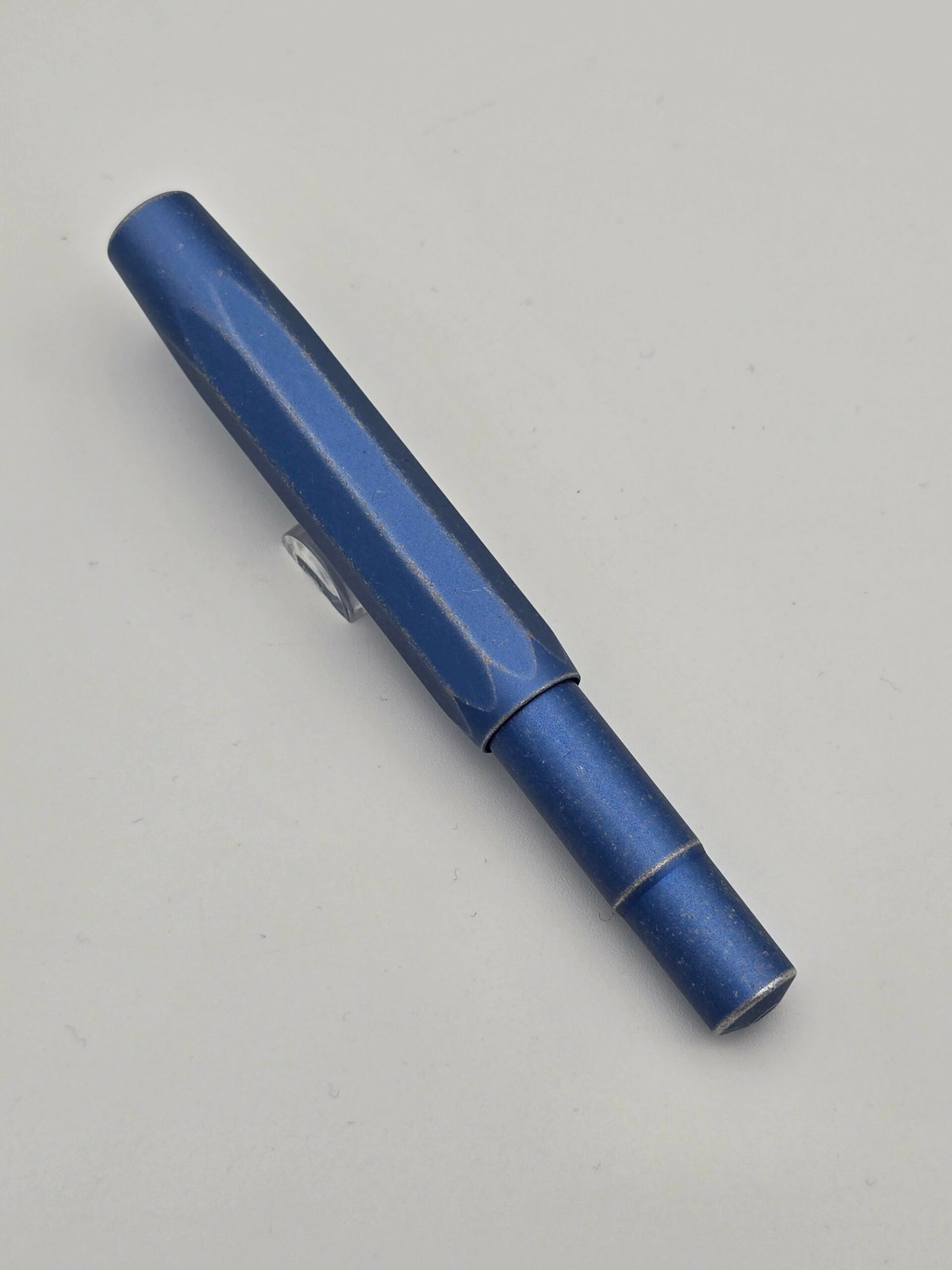 Kaweco AL Sport Stonewash Blue - 1.1 Stub Steel Nib