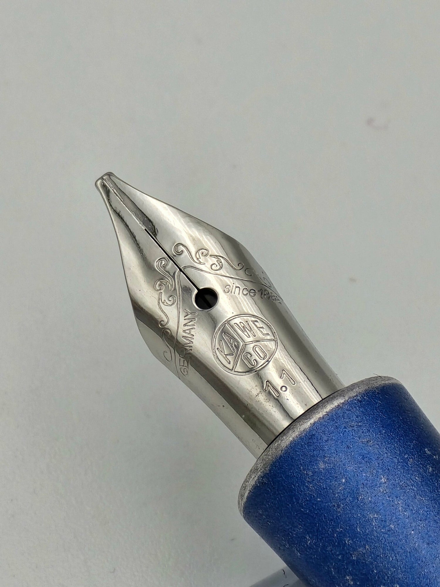 Kaweco AL Sport Stonewash Blue - 1.1 Stub Steel Nib