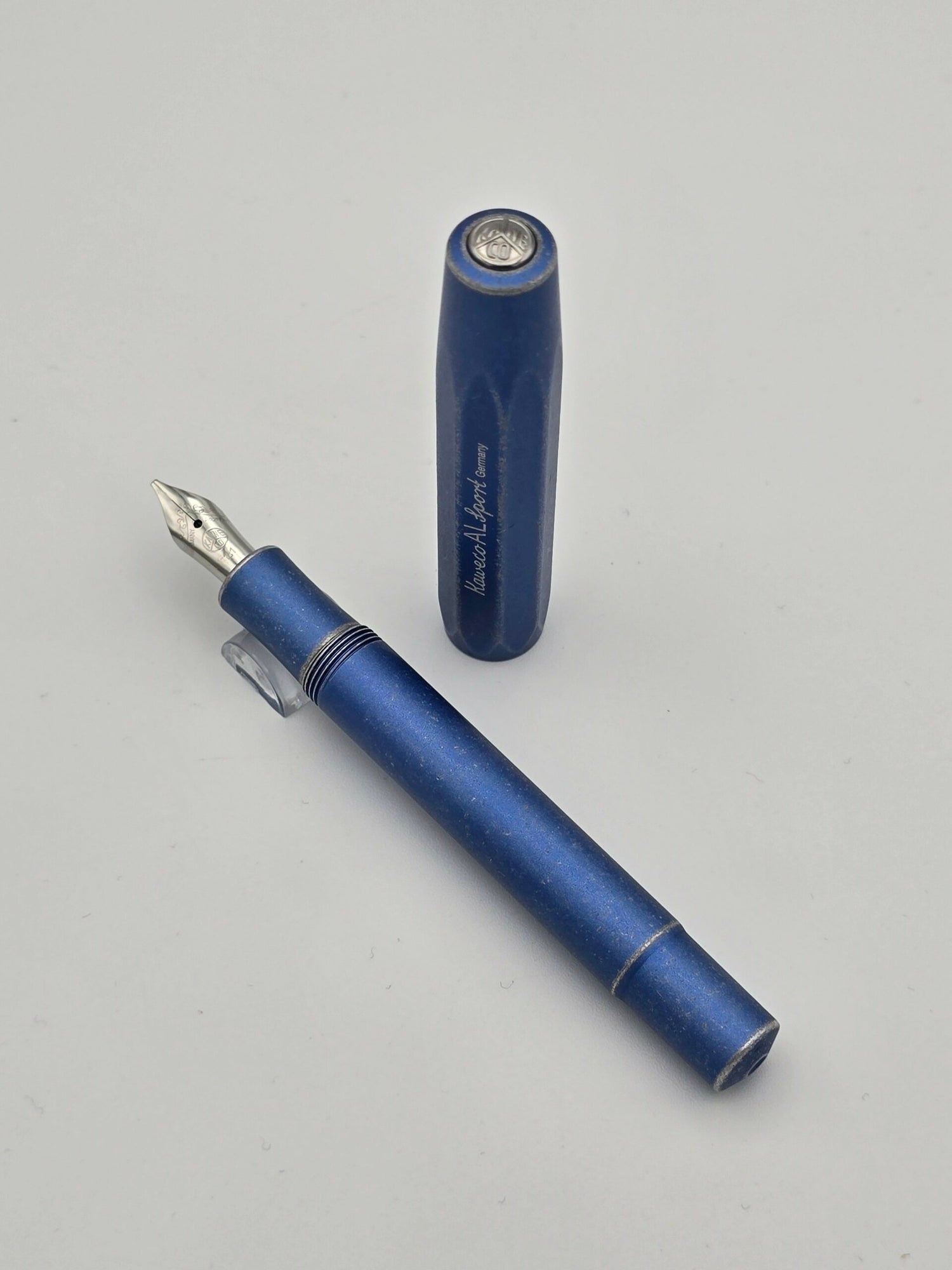 Kaweco AL Sport Stonewash Blue - 1.1 Stub Steel Nib