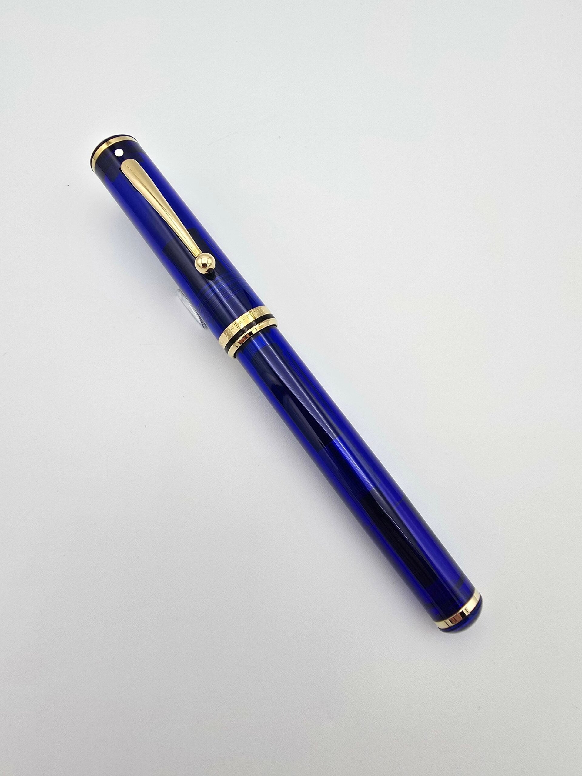 Sheaffer Levenger Connaisseur Blue - 18k Fine Nib - Pen Realm