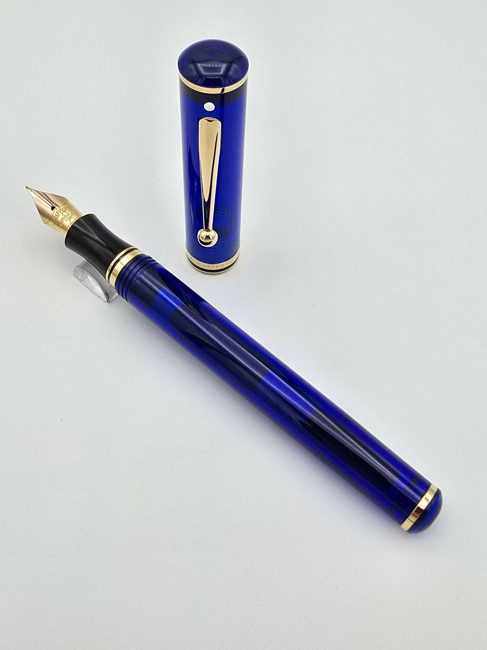 Sheaffer Levenger Connaisseur Blue - 18k Fine Nib - Pen Realm