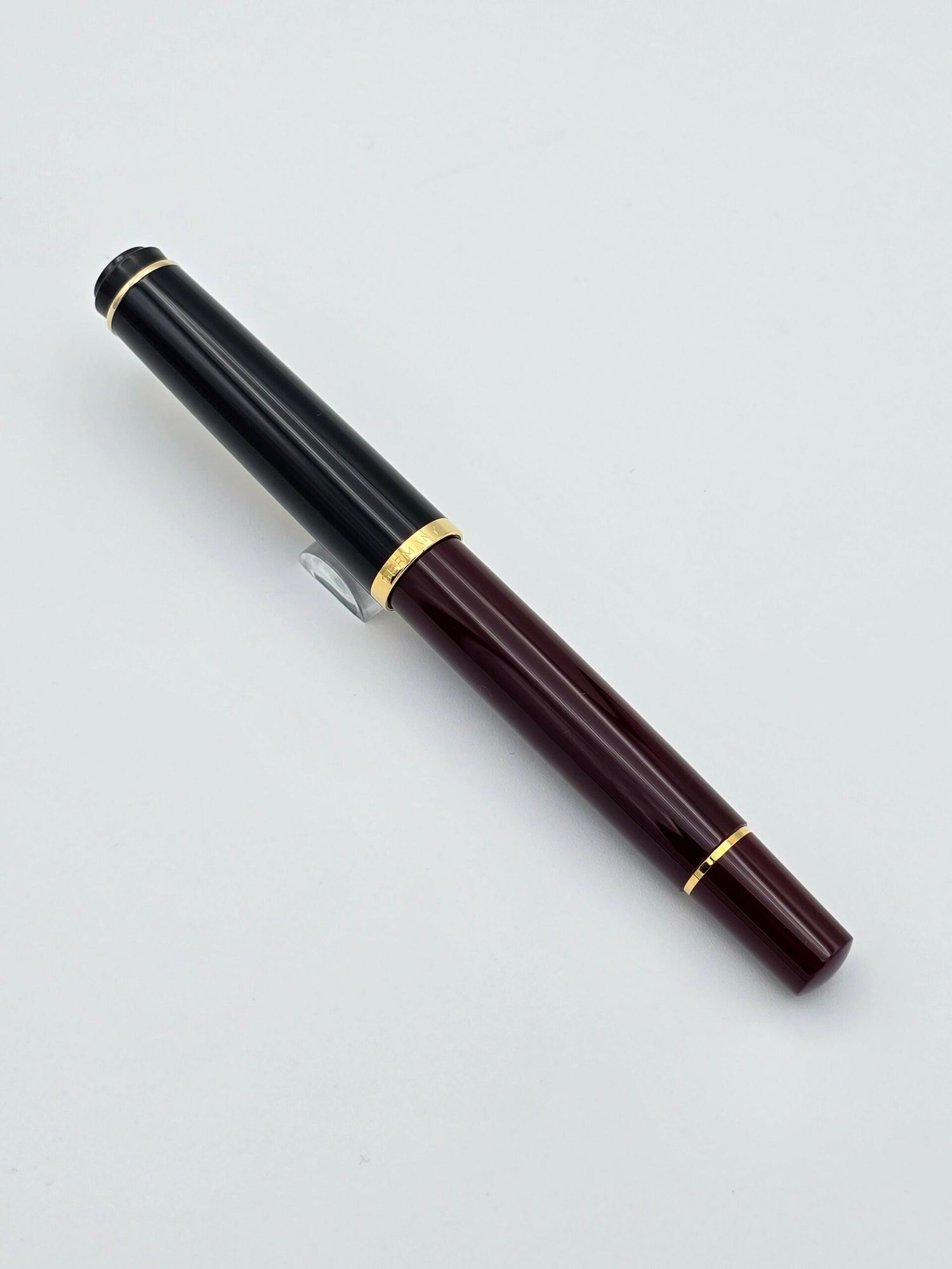 Pelikan M200 Burgundy Black - Medium Steel Nib