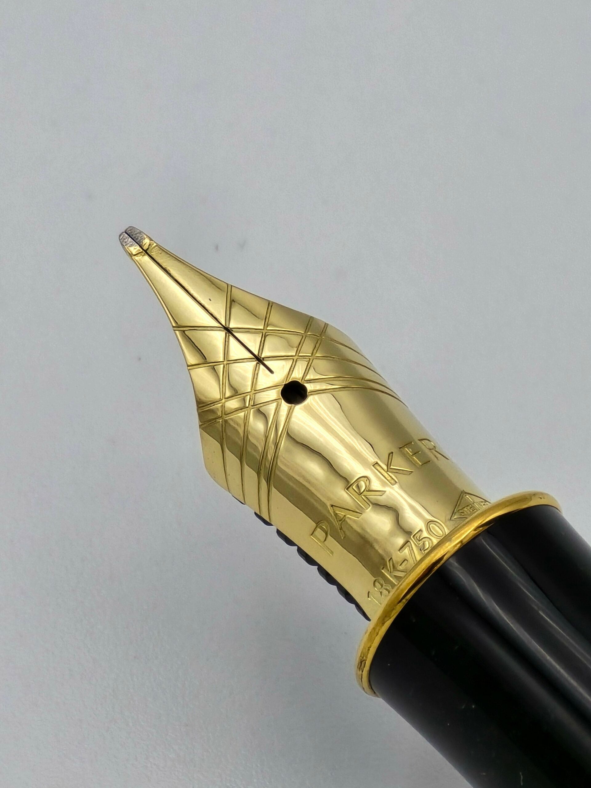 Parker Sonnet Blue Marble - 18k Stub Nib - Pen Realm