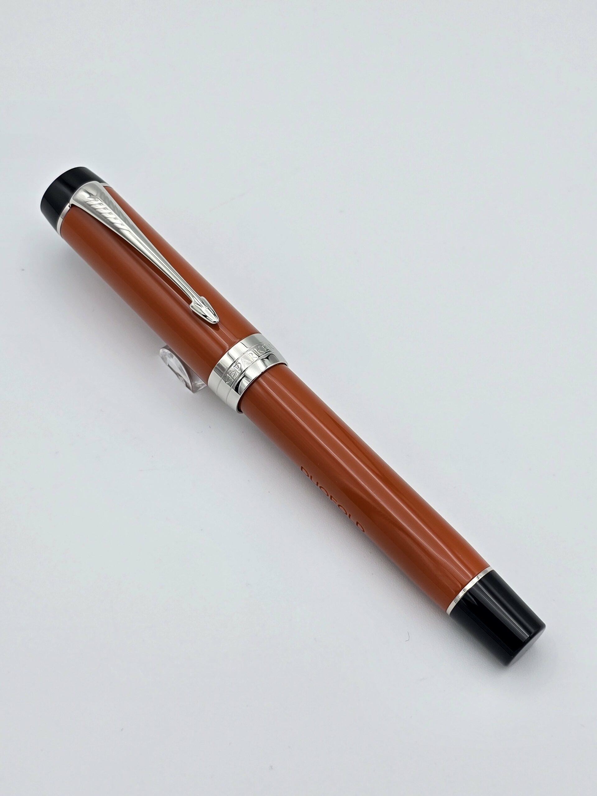 Parker Duofold Centennial Orange - 18k Medium Nib - Pen Realm