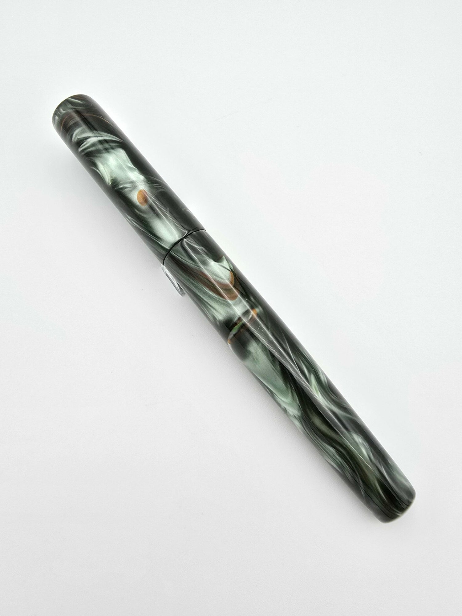 London Pen C14 Green Swirl - Fine Steel Nib