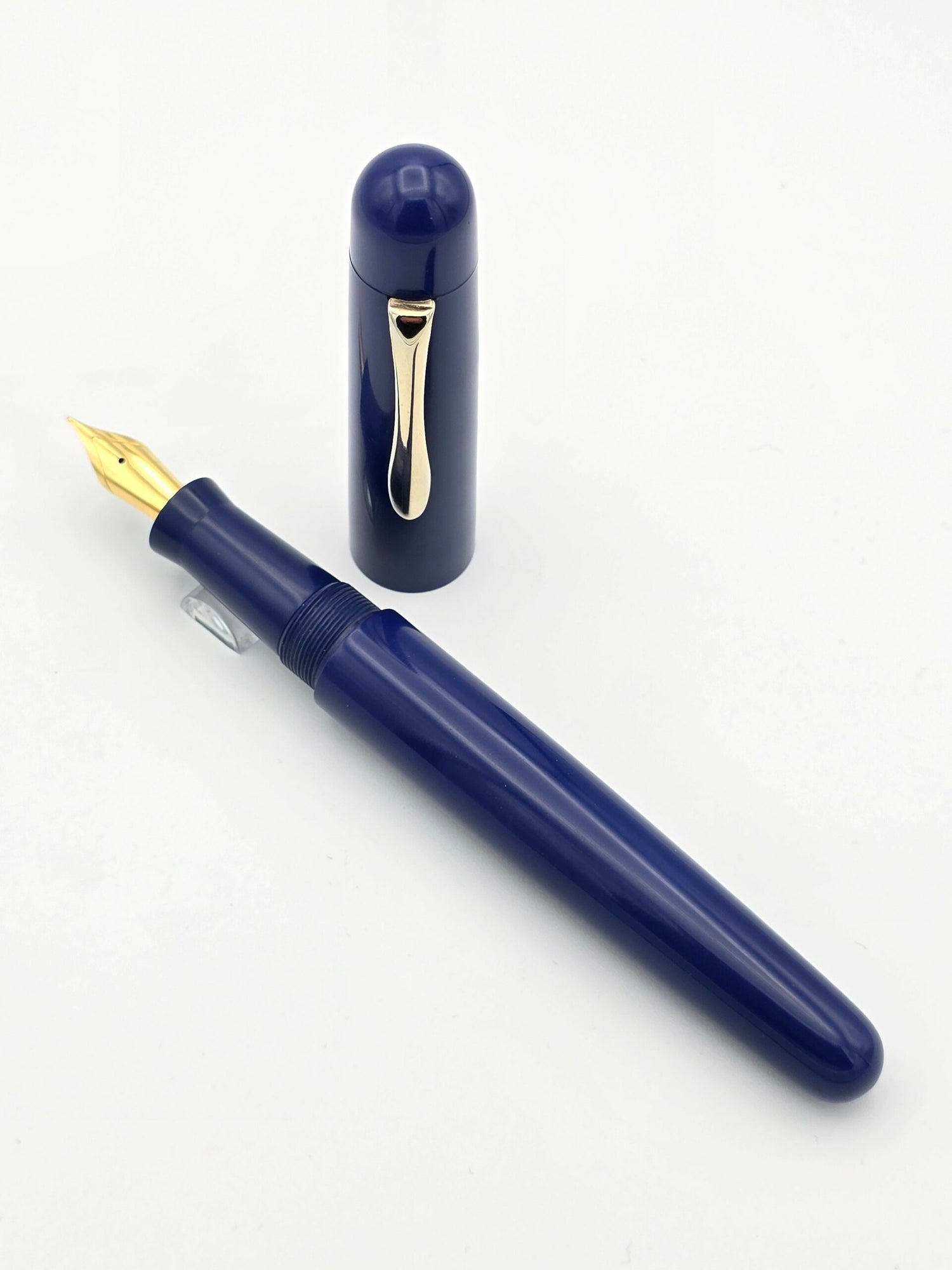 Ranga Bheem Blue Ebonite - Fine Steel Nib