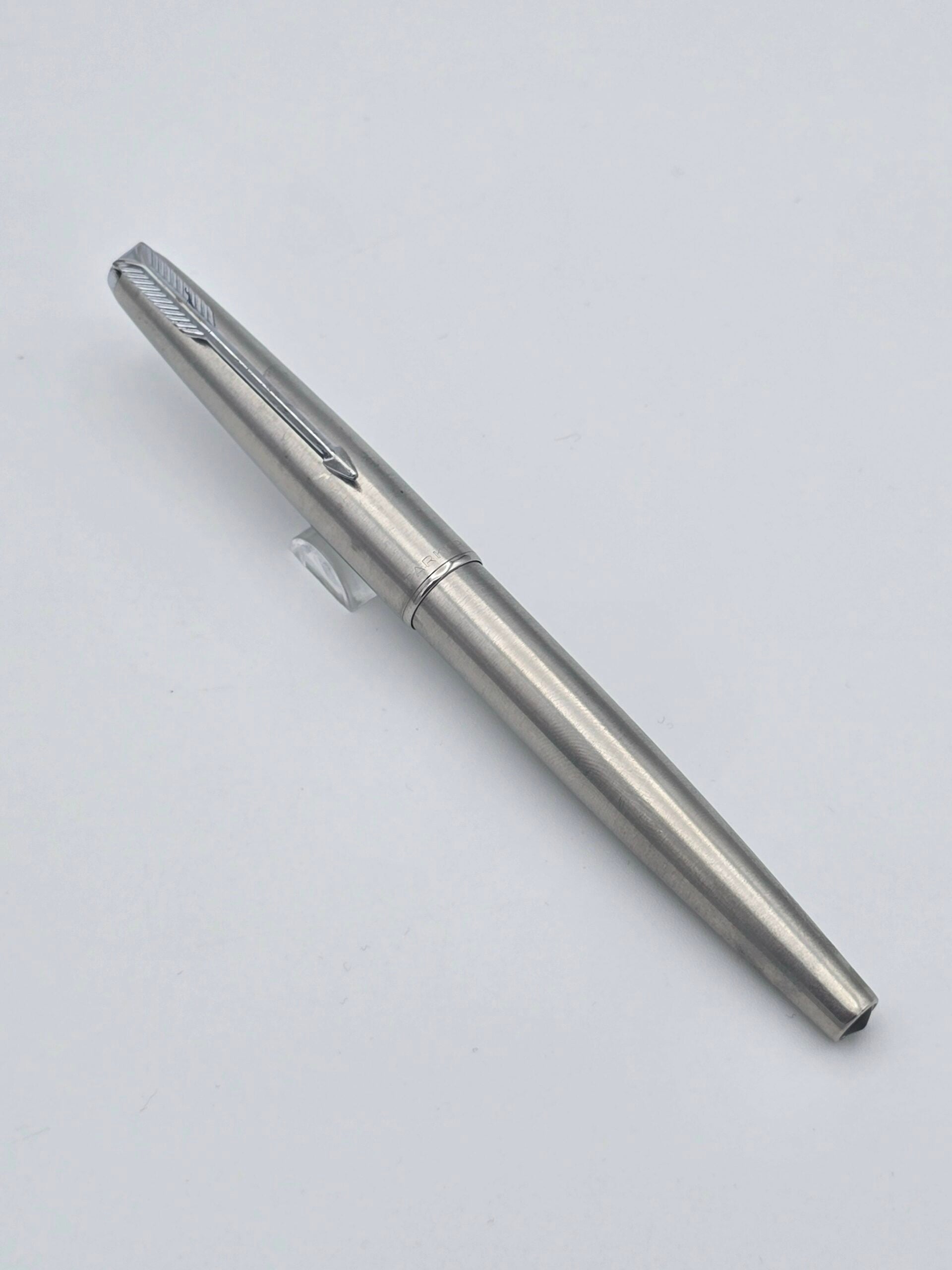 Parker 61 Fighter Silver - 14k Medium Nib - Pen Realm