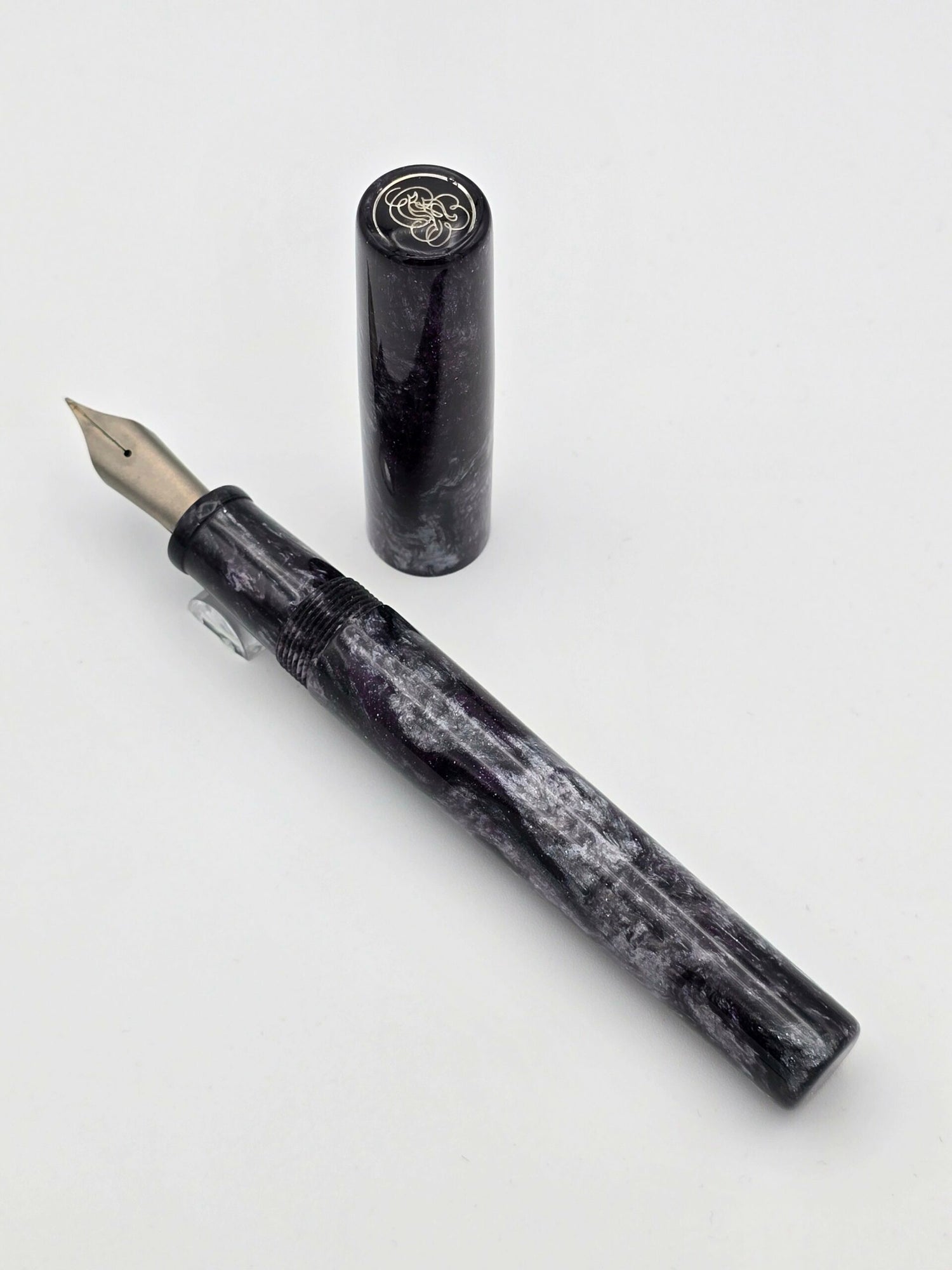 Hinze Pens B36 Purple & Silver - 