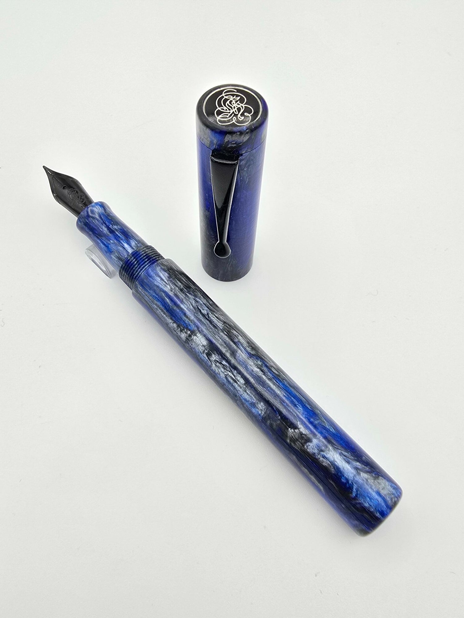 Hinze Pens A24 Blue Storm - Medium Steel Nib