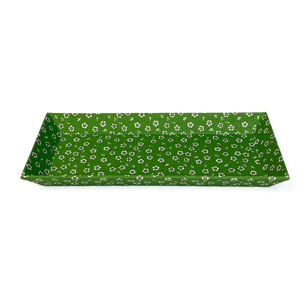 Taniguchi Shoyudo Co. Yuzen Washi Paper Pen Tray Koka Komon