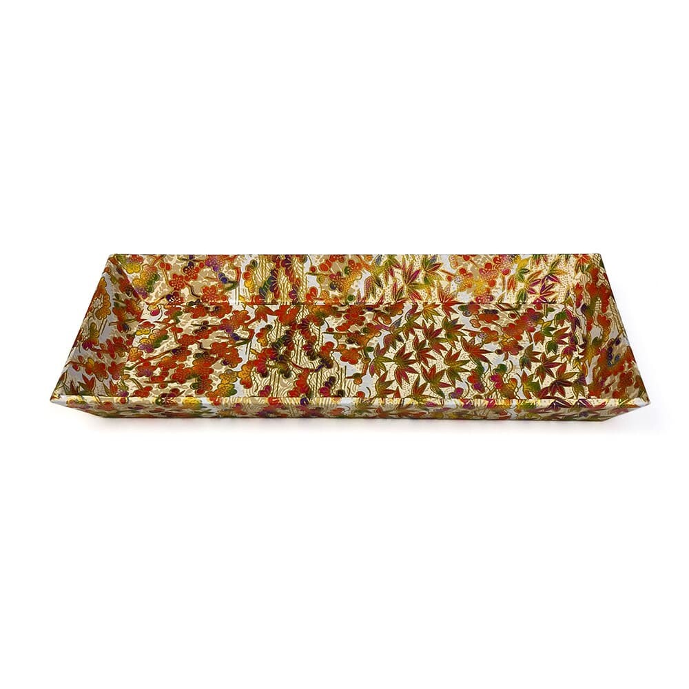 Taniguchi Shoyudo Co. Yuzen Washi Paper Pen Tray Toshikan Sanyu