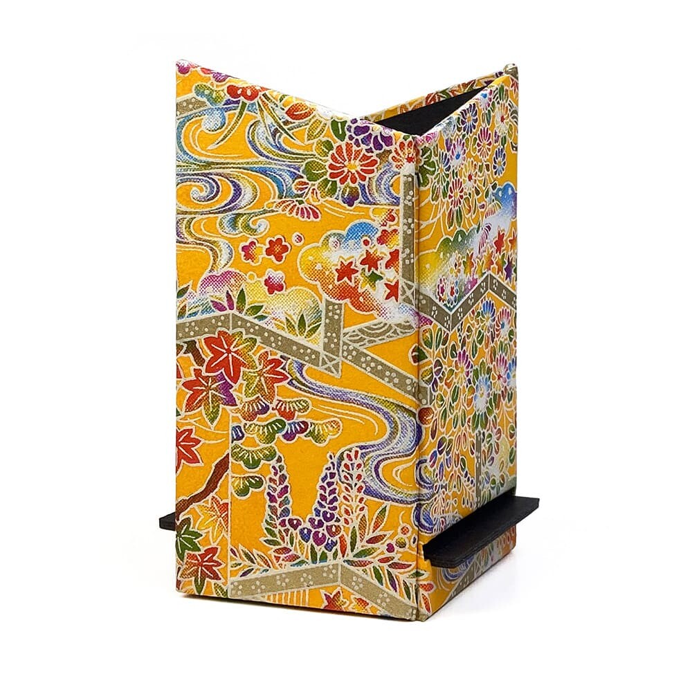 Taniguchi Shoyudo Co. Yuzen Washi Paper Foldable Accessory Case Folding Screen Picture