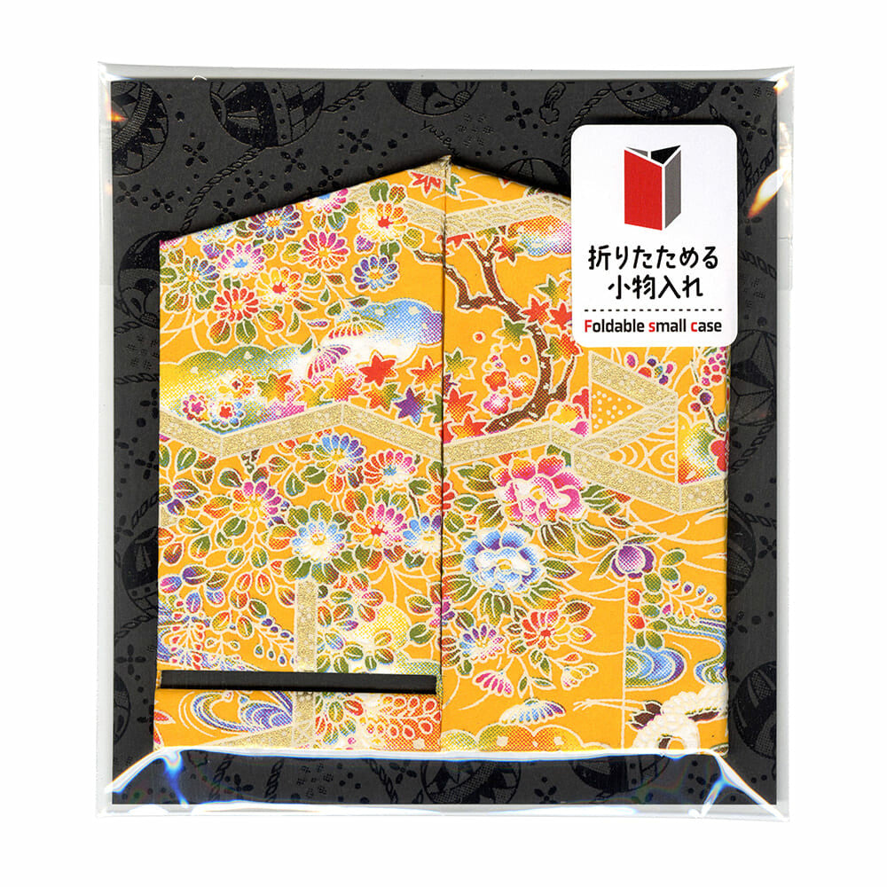 Taniguchi Shoyudo Co. Yuzen Washi Paper Foldable Accessory Case Folding Screen Picture