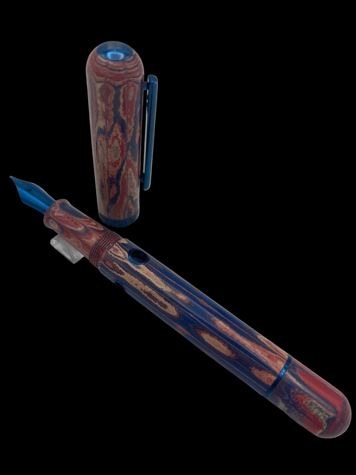 Nahvalur Nautilus Blue Ringed - Medium Nib