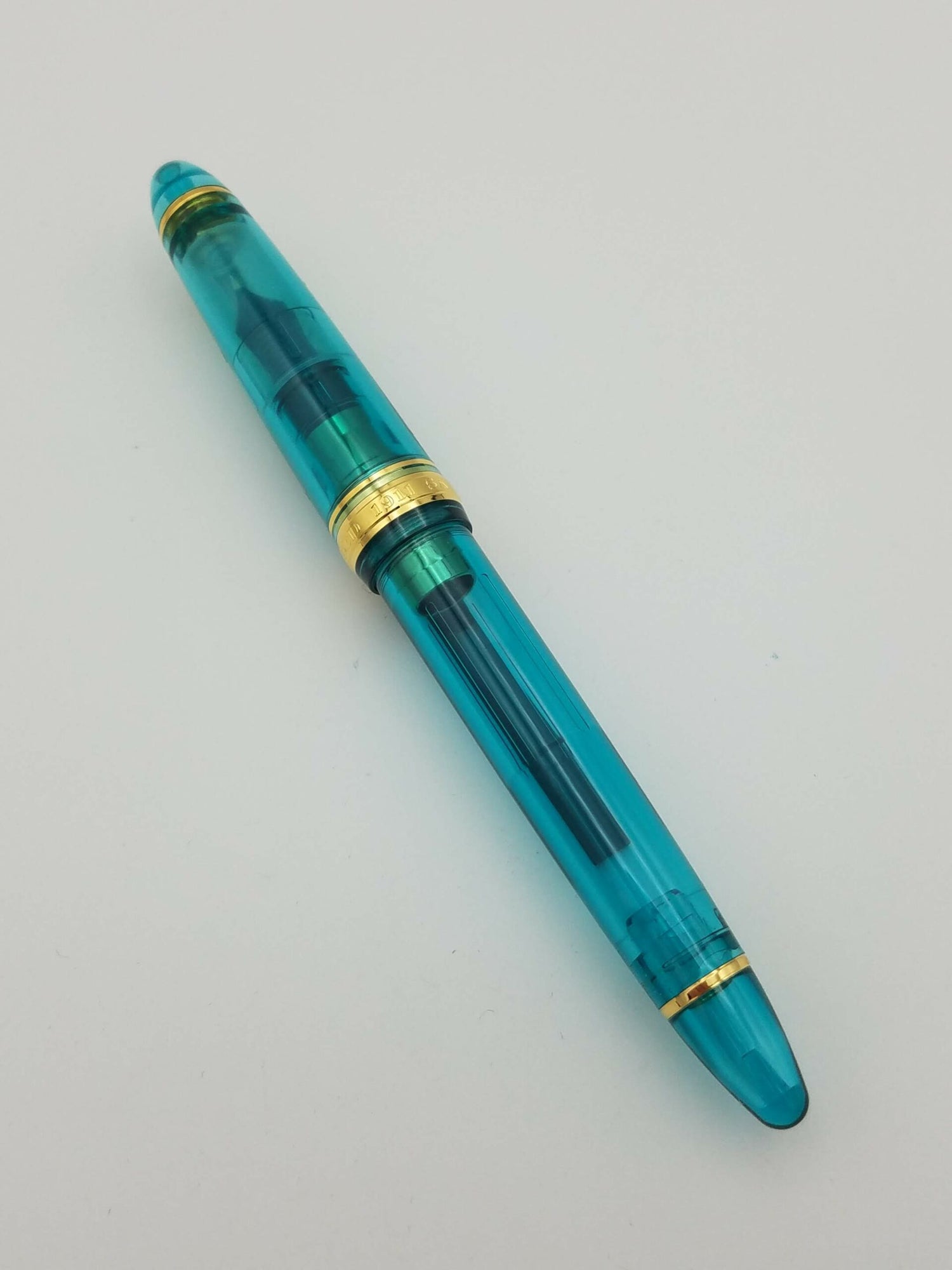 Sailor 1911L Demonstrator LE Teal Green - 21k Extra Fine Nib