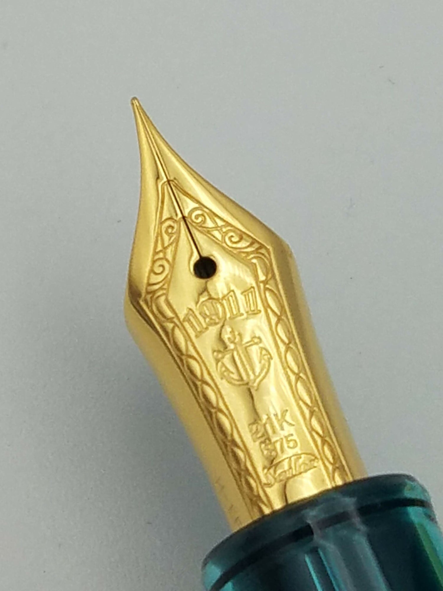 Sailor 1911L Demonstrator LE Teal Green - 21k Extra Fine Nib