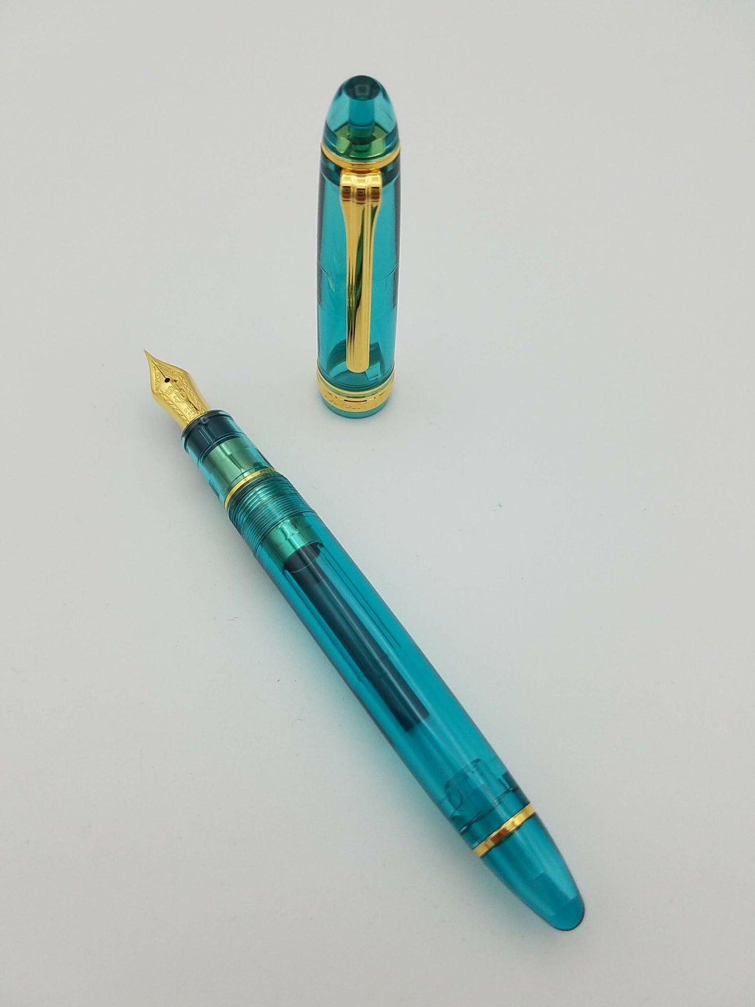 Sailor 1911L Demonstrator LE Teal Green - 21k Extra Fine Nib