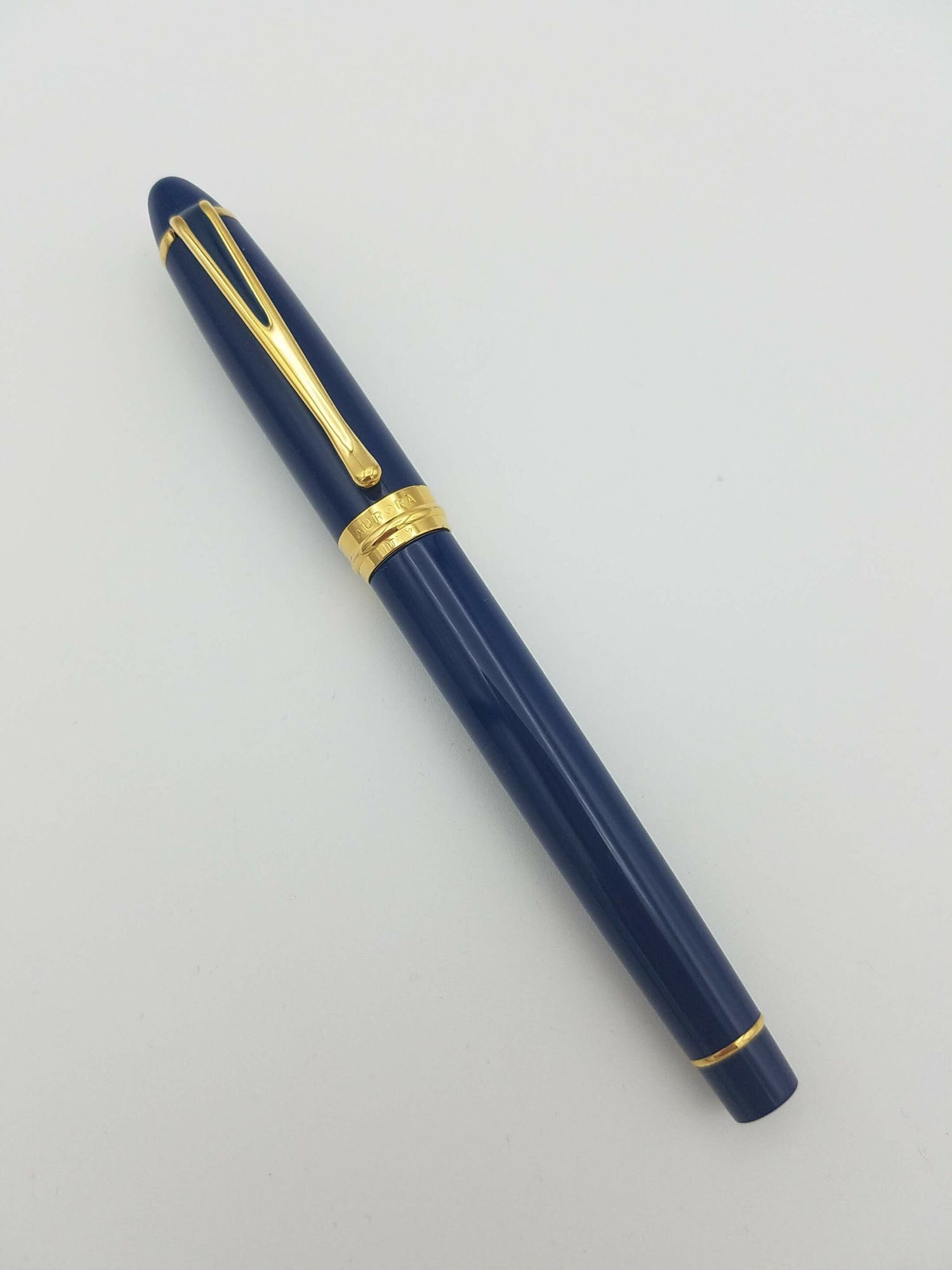 Aurora Ipsilon De Luxe Blue Resin B14B - Rollerball & Fountain Pen