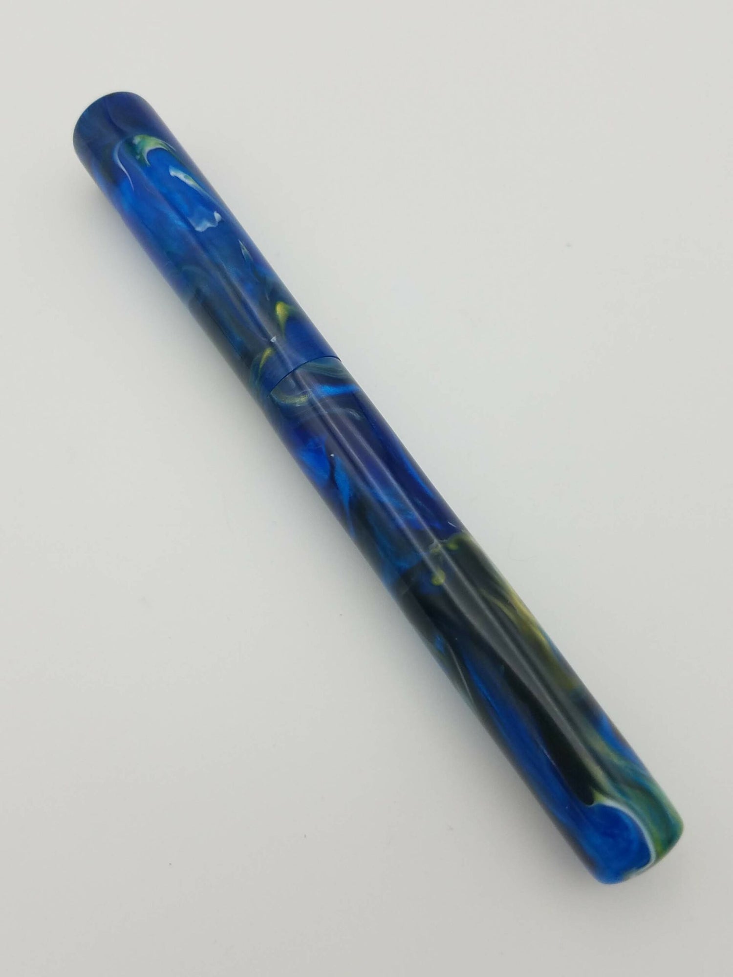Custom Fountain Pen Blue Swirl - Any Jowo 