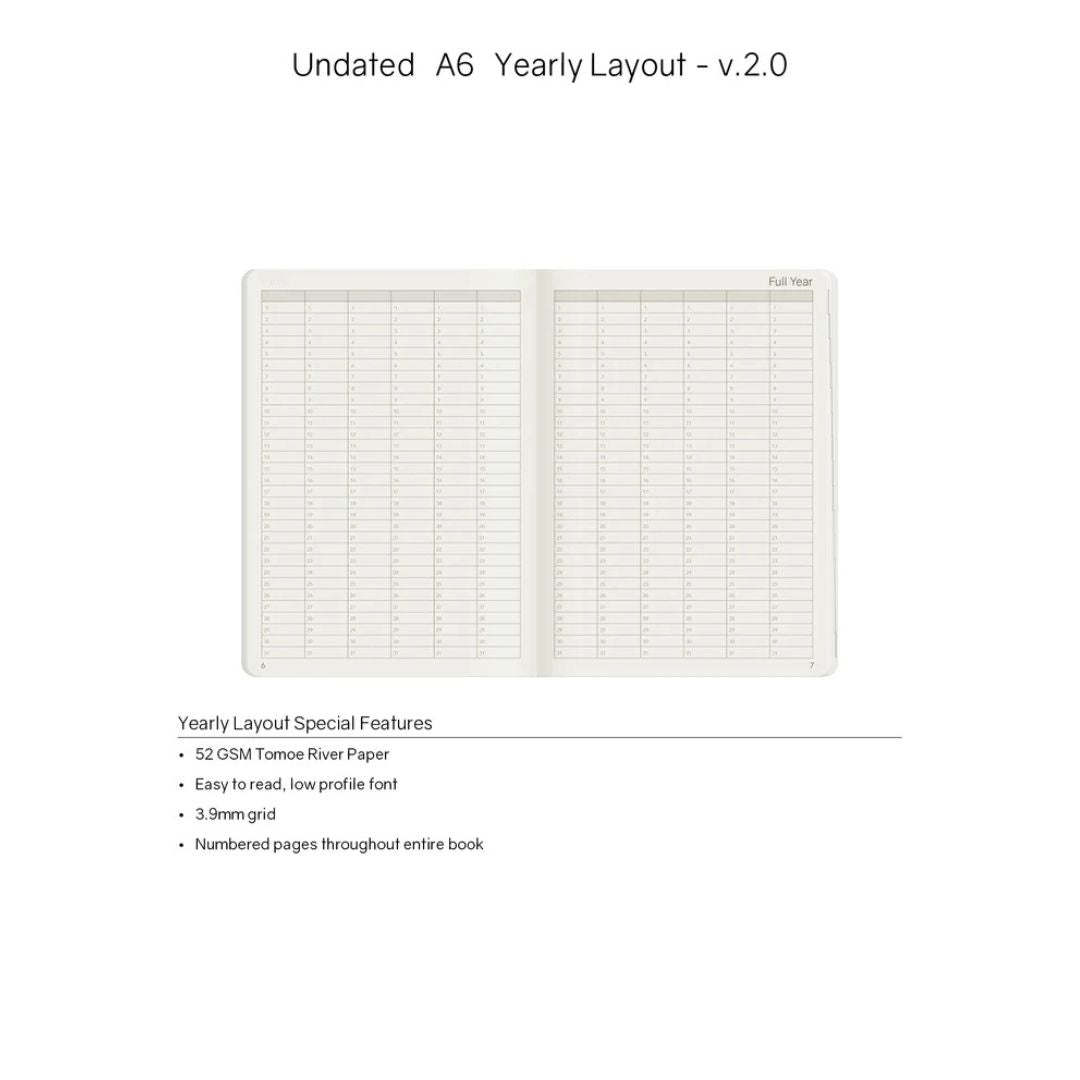 Wonderland222 - A6 Undated Weekly Planner V.2 - Midnight Sky (Tomoe River Paper)