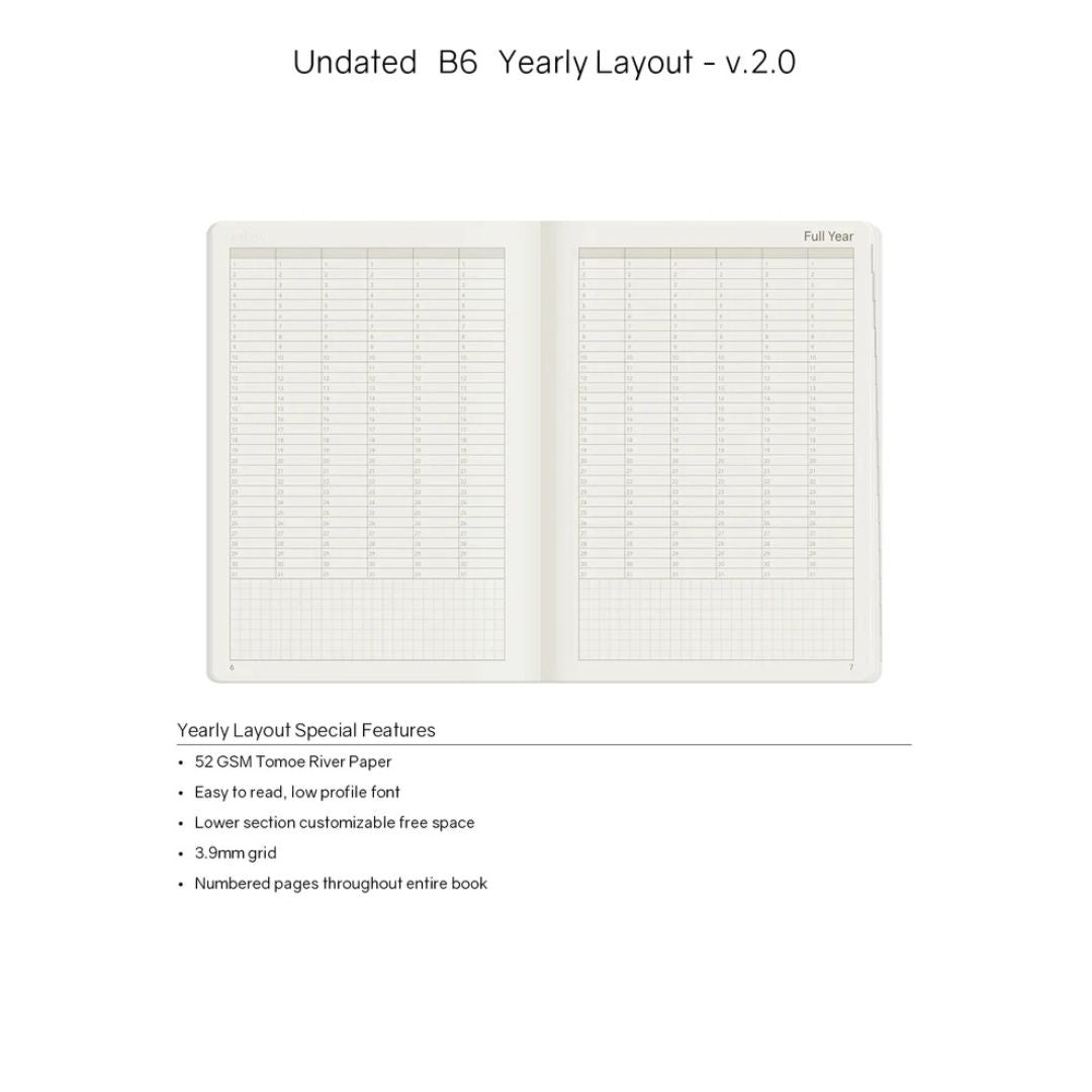 Wonderland222 - B6 Undated Weekly Planner V.2 - Midnight Sky (Tomoe River Paper)
