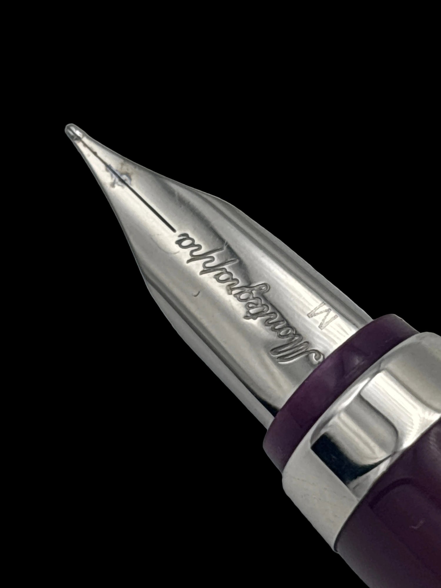 Montegrappa Nero Burgandy - Medium Nib