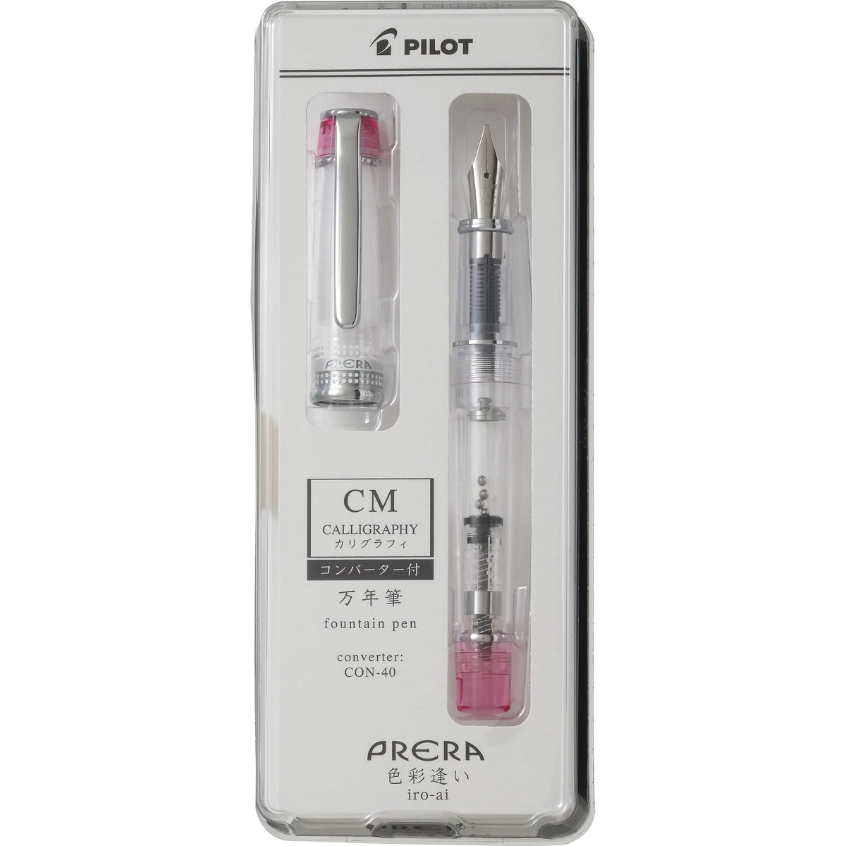 Pilot Prera Fountain Pen Translucent - Pink