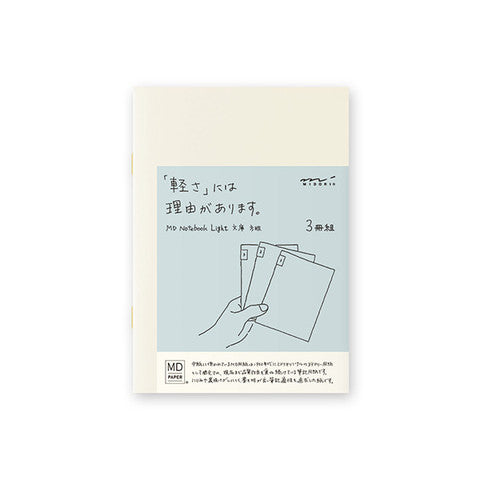 Midori - MD Notebook Light A6 3 Pack