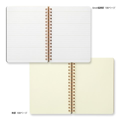 Midori - Grain Notebook B6 Black