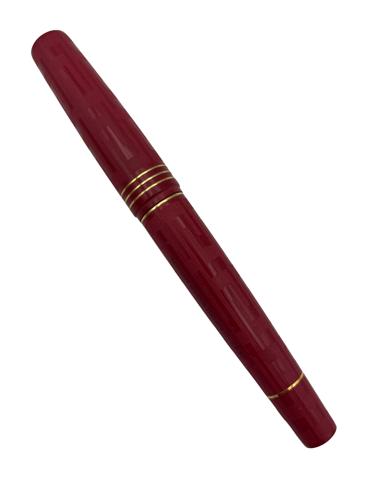 Leonardo Momento Zero Grande Art Deco Red - 14k Medium Nib