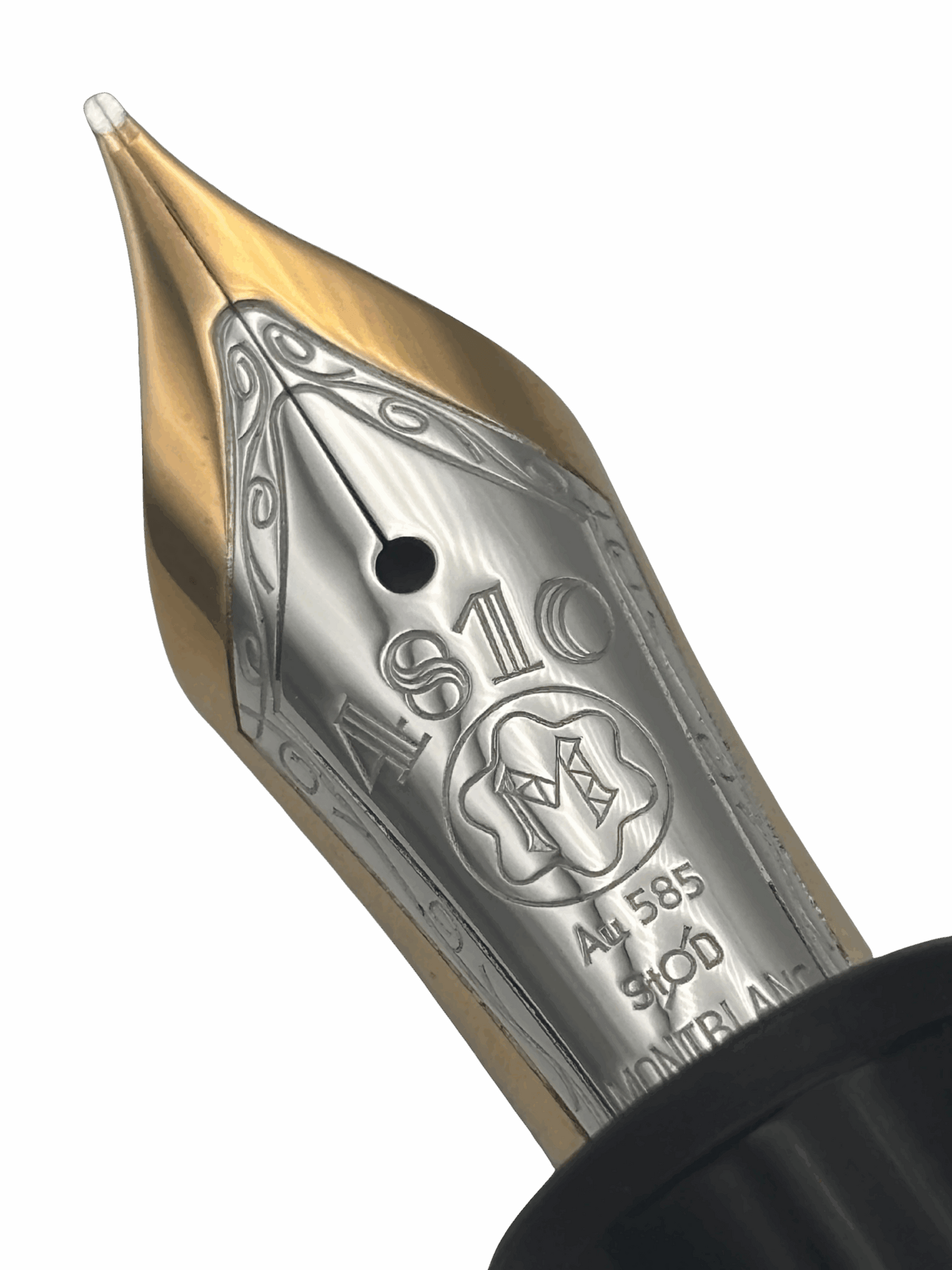 Montblanc 146 Gold Trim Black - 18k Fine Nib