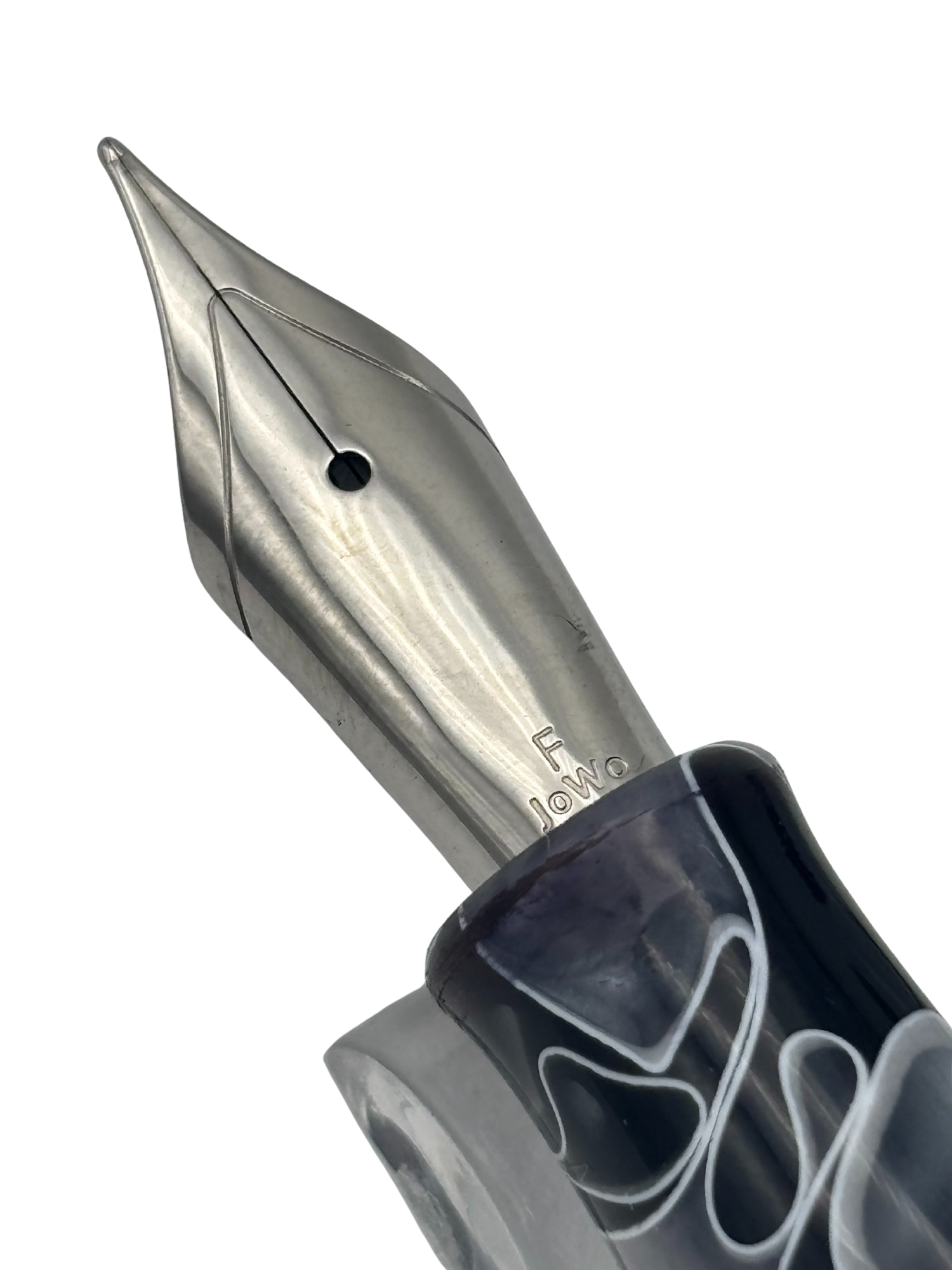 Birmingham Black and White Swirl - Fine Nib