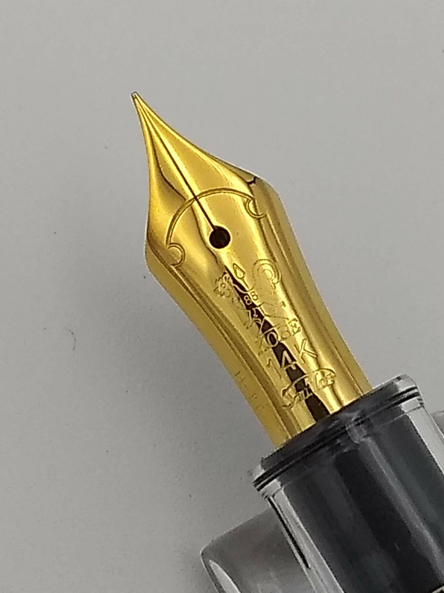 Sailor Nagasawa Profit Skeleton Proske Clear with Gold Trim - 14k Extra Fine Nib