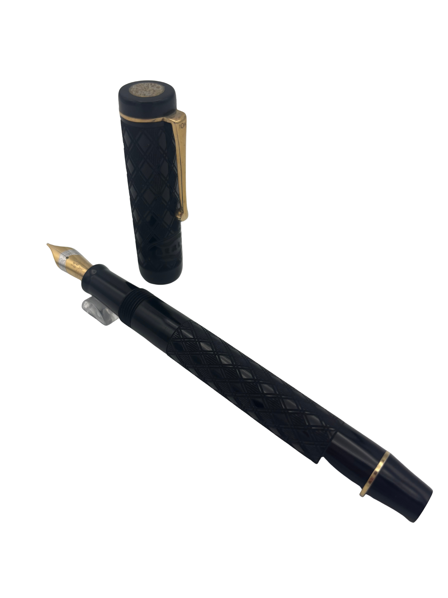 Bexley 5th Anniversary Carved Obsidian LE - 14k Medium Nib