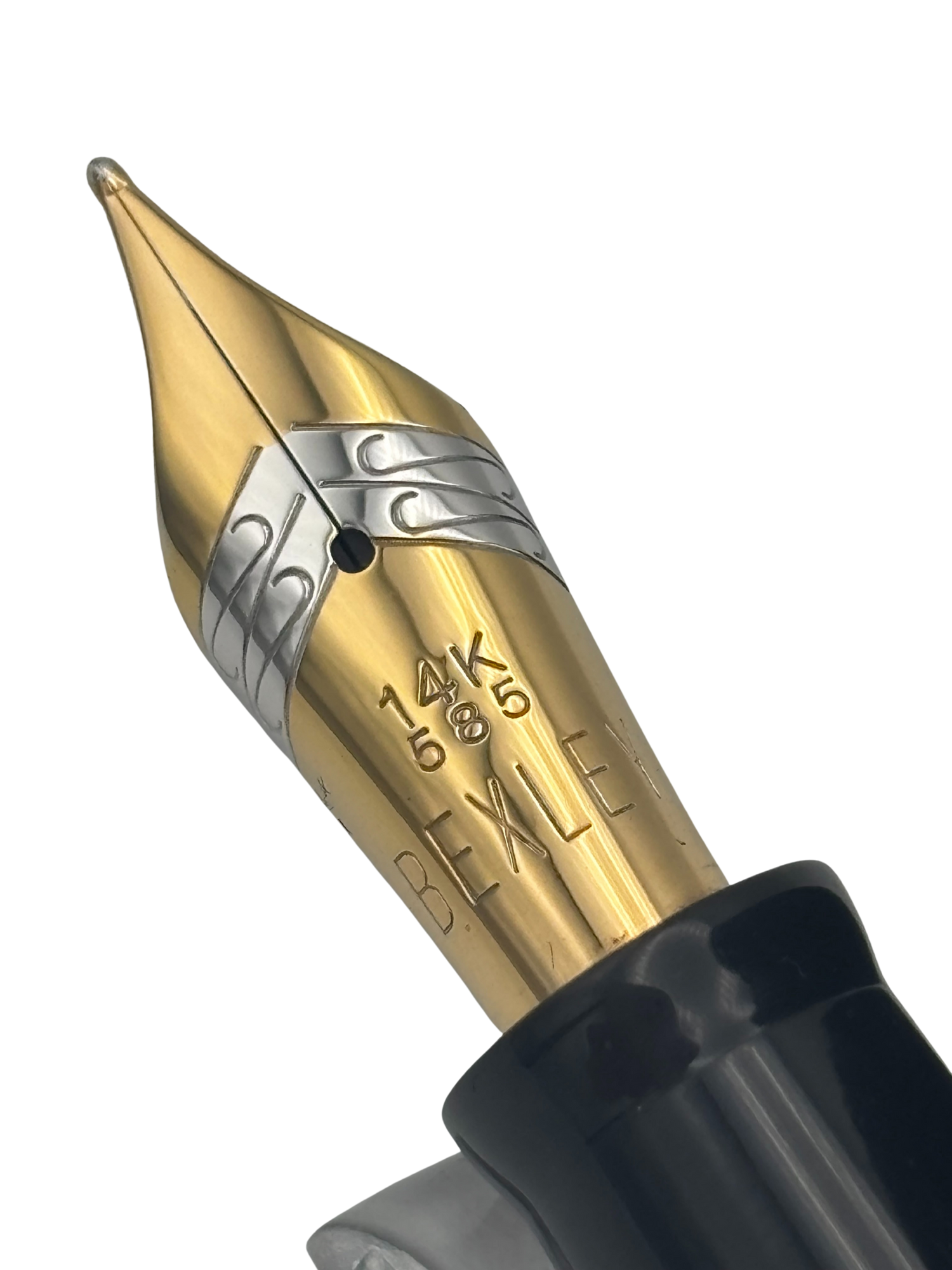 Bexley 5th Anniversary Carved Obsidian LE - 14k Medium Nib