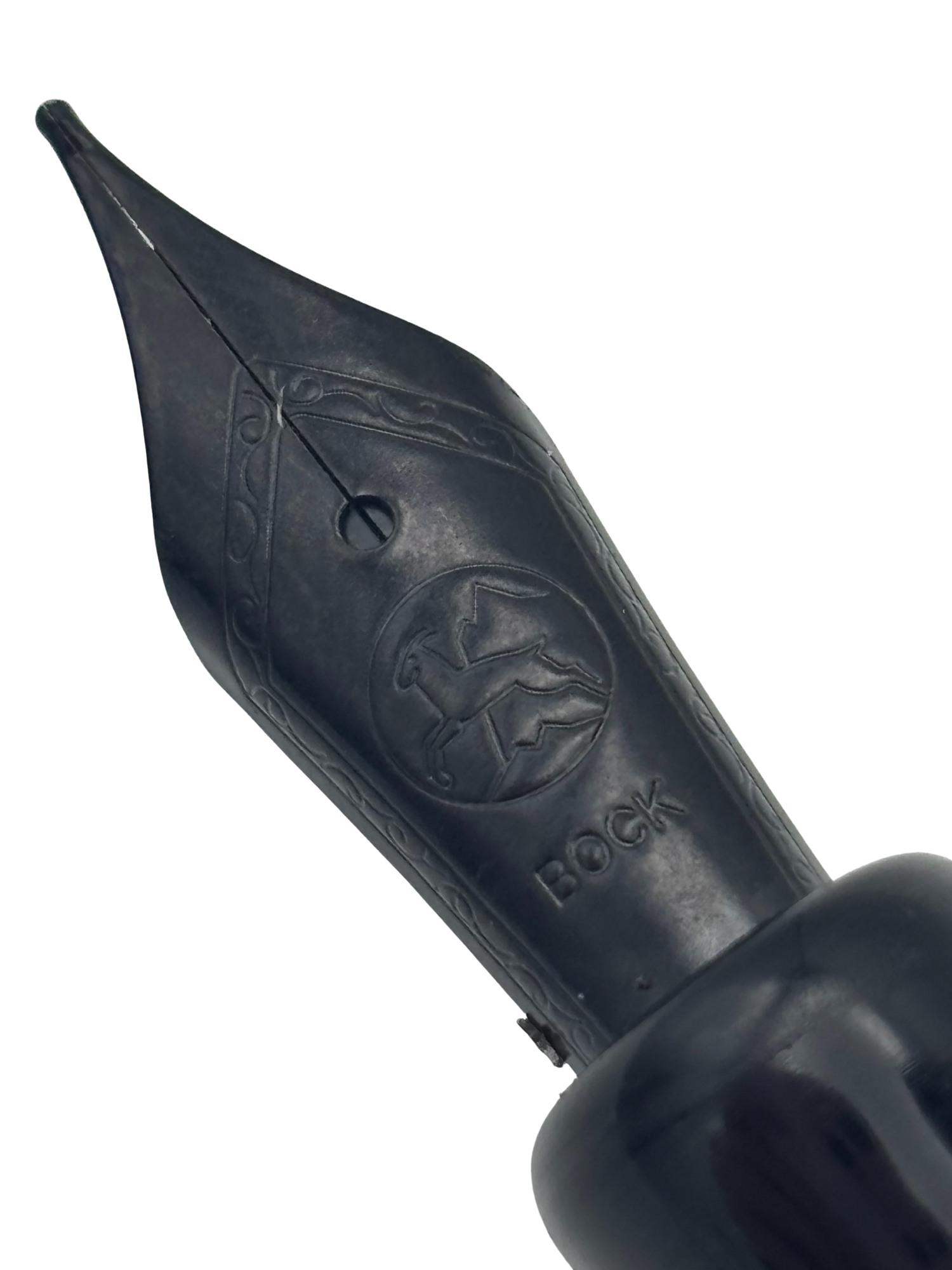 Den's Pen's Baetylus Black Acrylic - Broad Nib - Pre-Owned