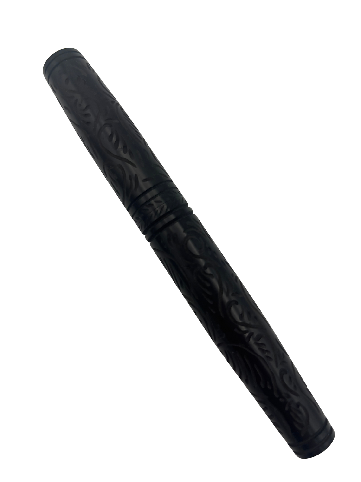 Lotus Saral Carved Black Nikko - Fine Nib