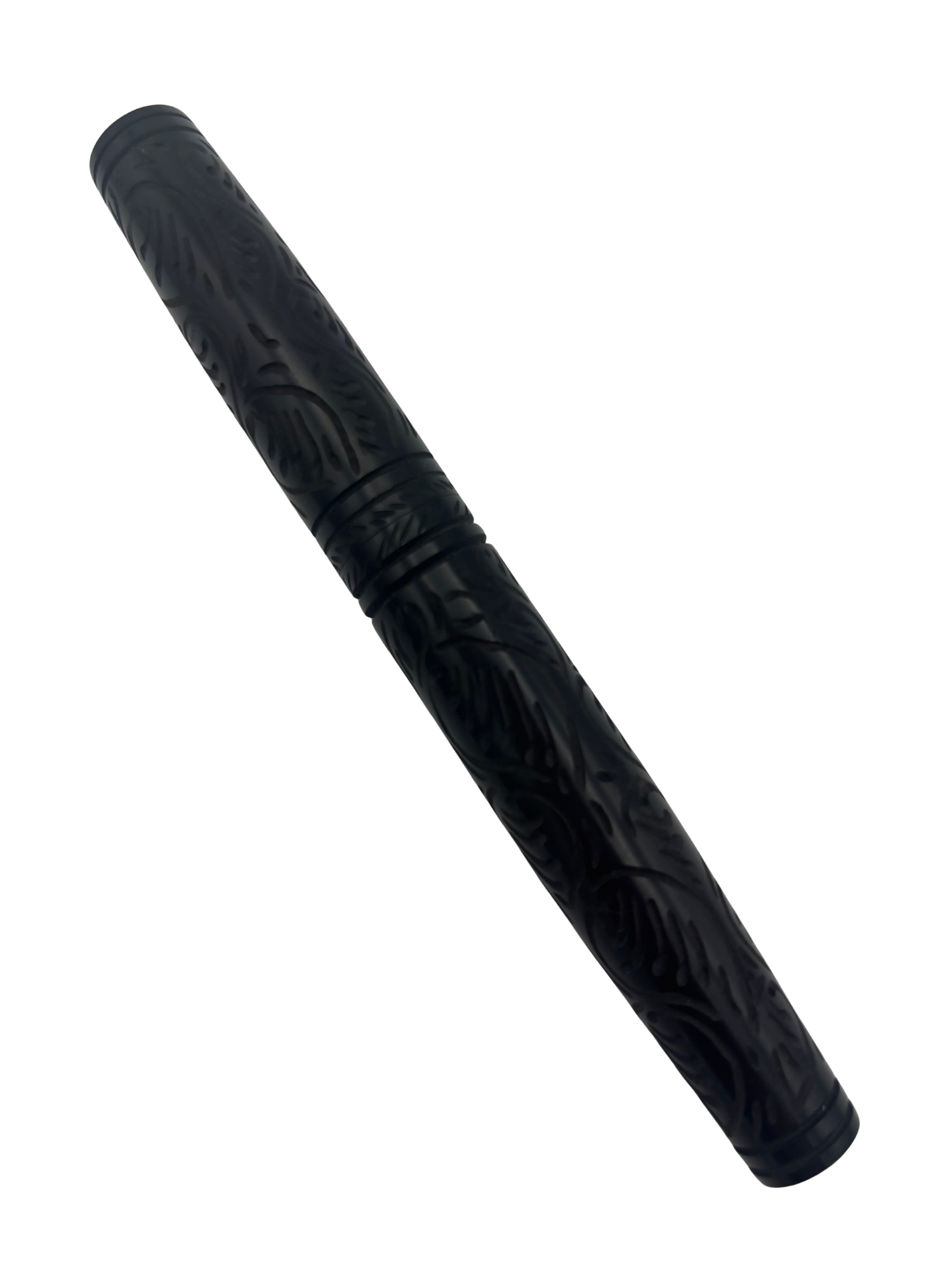 Lotus Saral Carved Black Nikko - Fine Nib