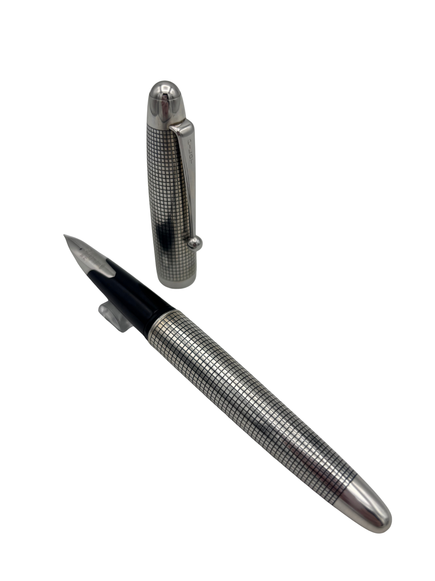 Pilot Silvern Sterling  Silver Koushi (Lattice) - 18k Fine Nib - Pre-Owned