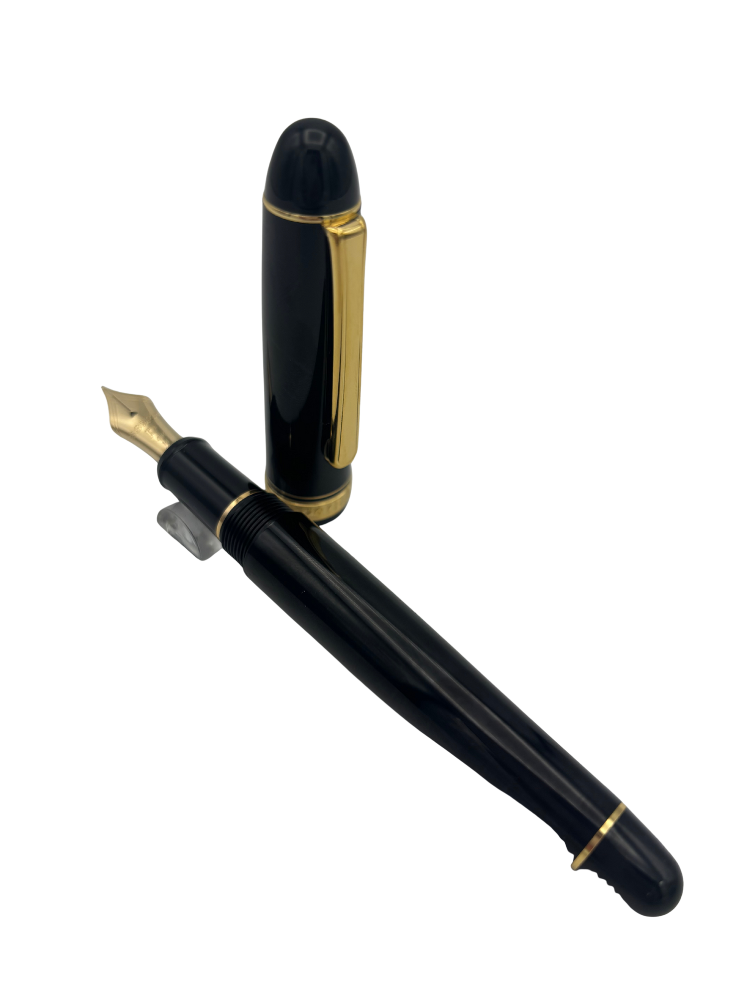 Platinum Century 3776 Black Platinum - 14k Medium Nib - Pre-Owned