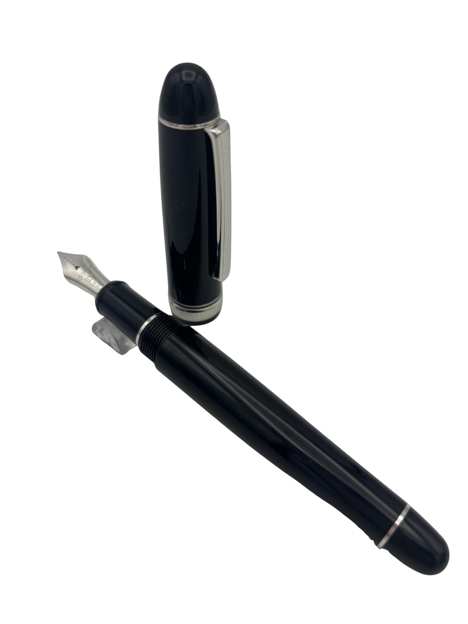 Platinum Century 3776 Black Diamond - 14k Soft Fine Nib - Pre-Owned