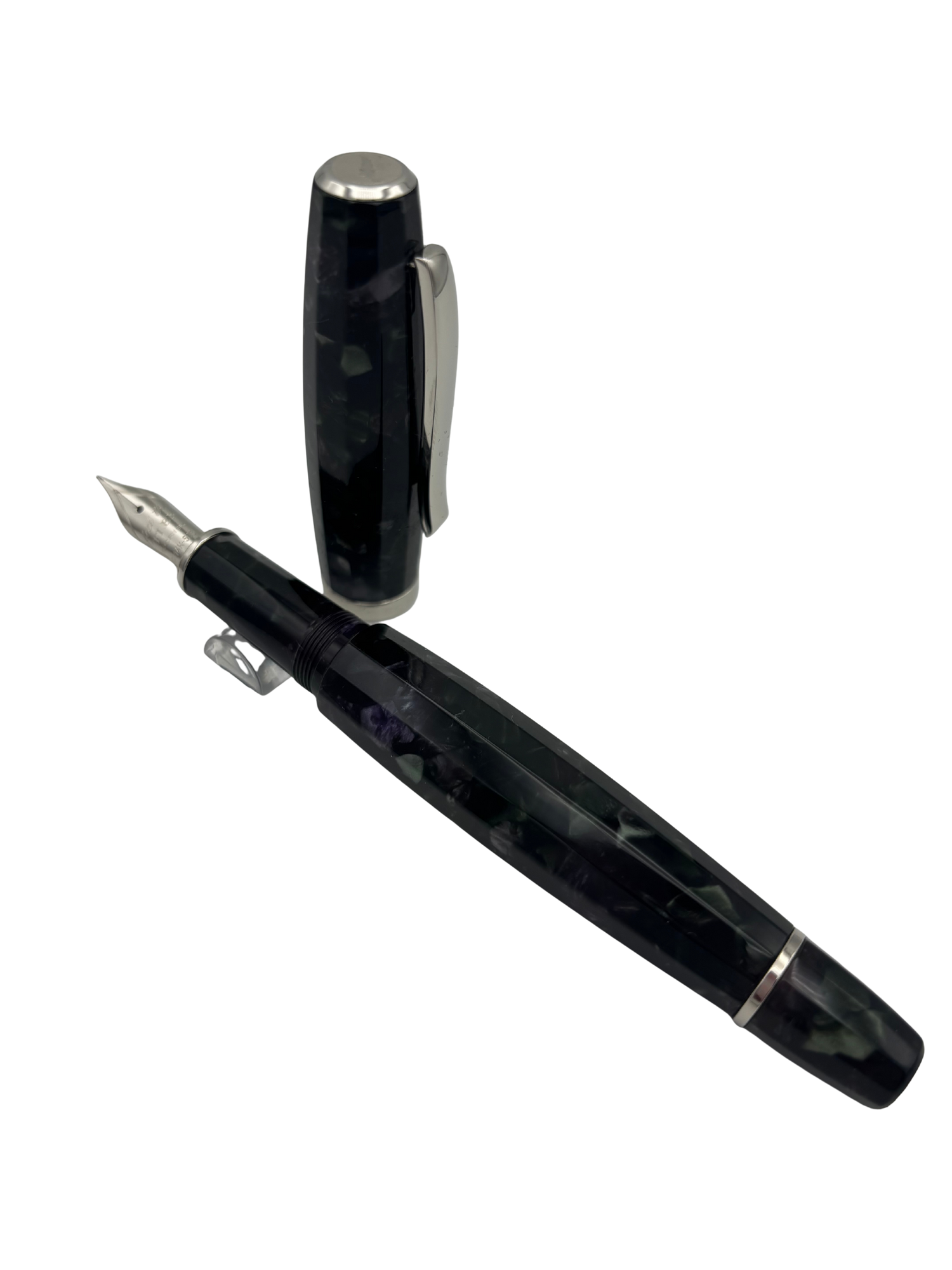 Scribo Feel Fiorita Platinum Trim - Extra Fine Flex Nib