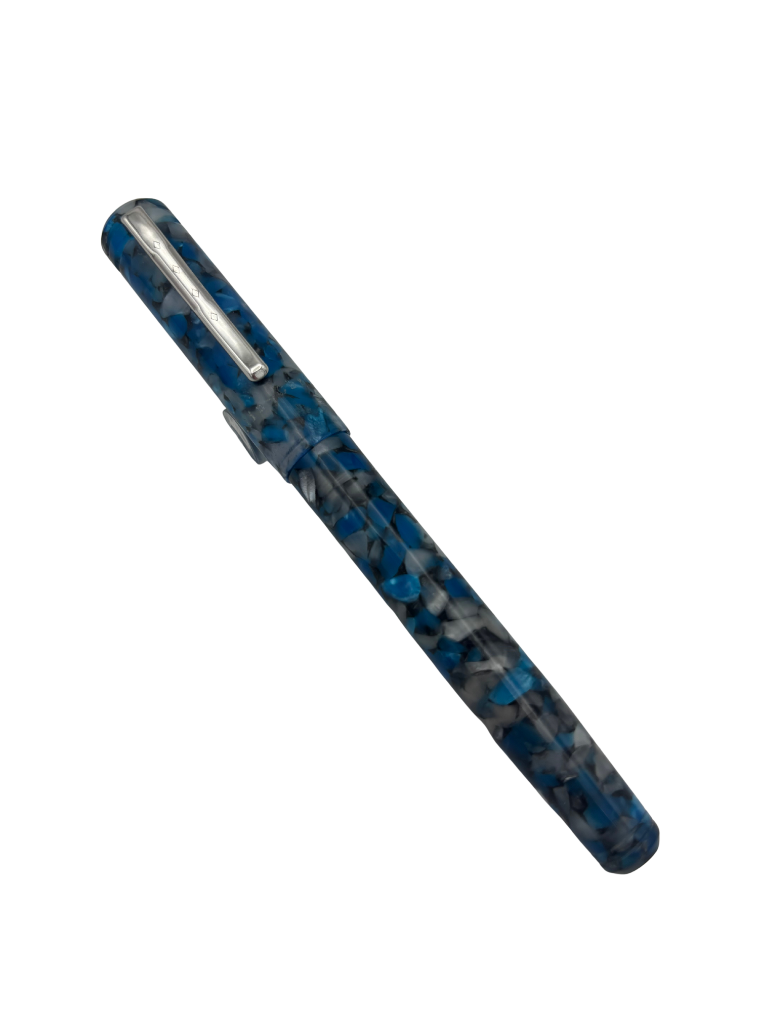 Franklin Christoph Model 20 Blue Marble - Fine Steel Nib