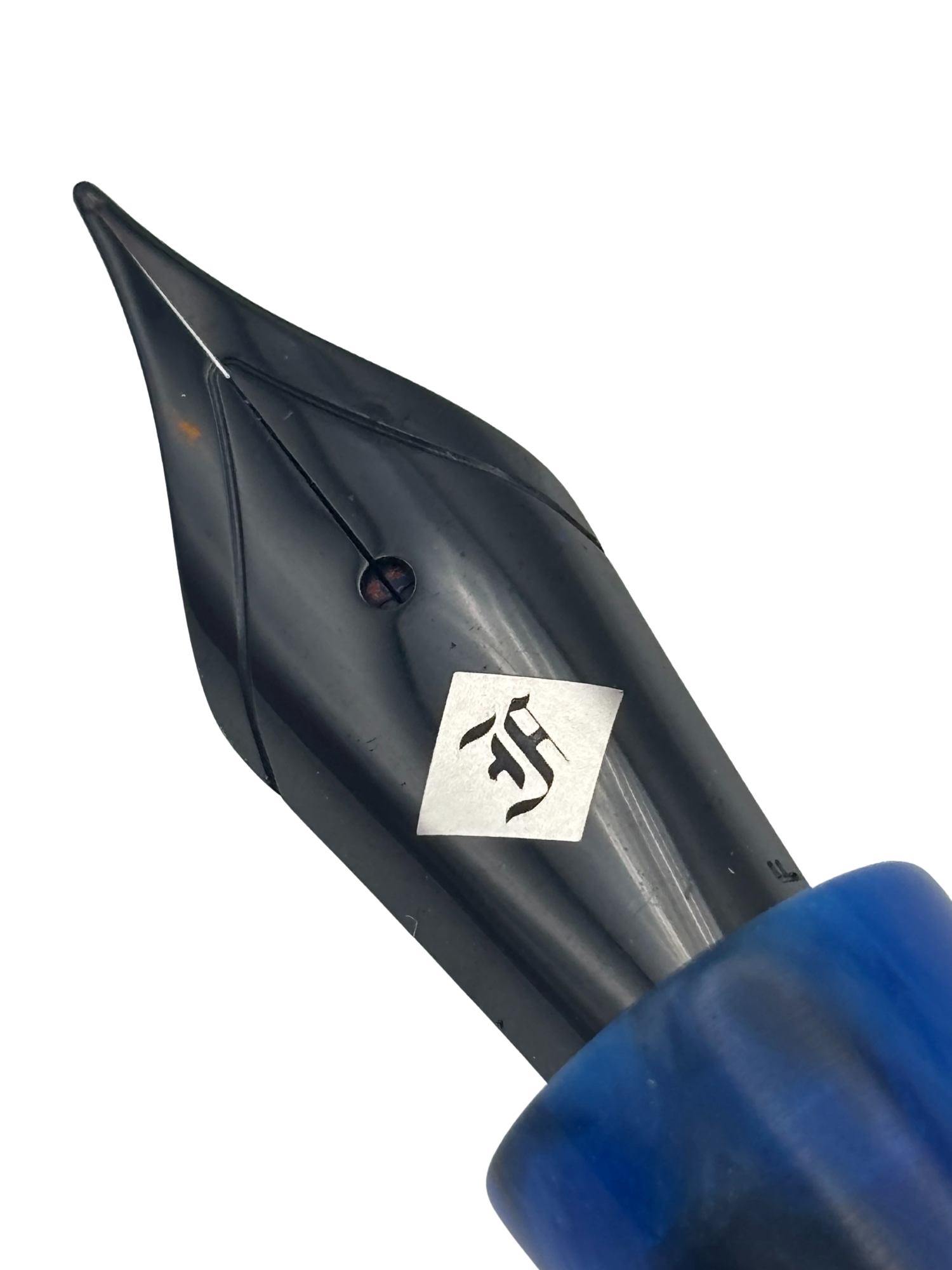 Franklin Christoph Model 31 Blue Swirl - Fine Steel Nib