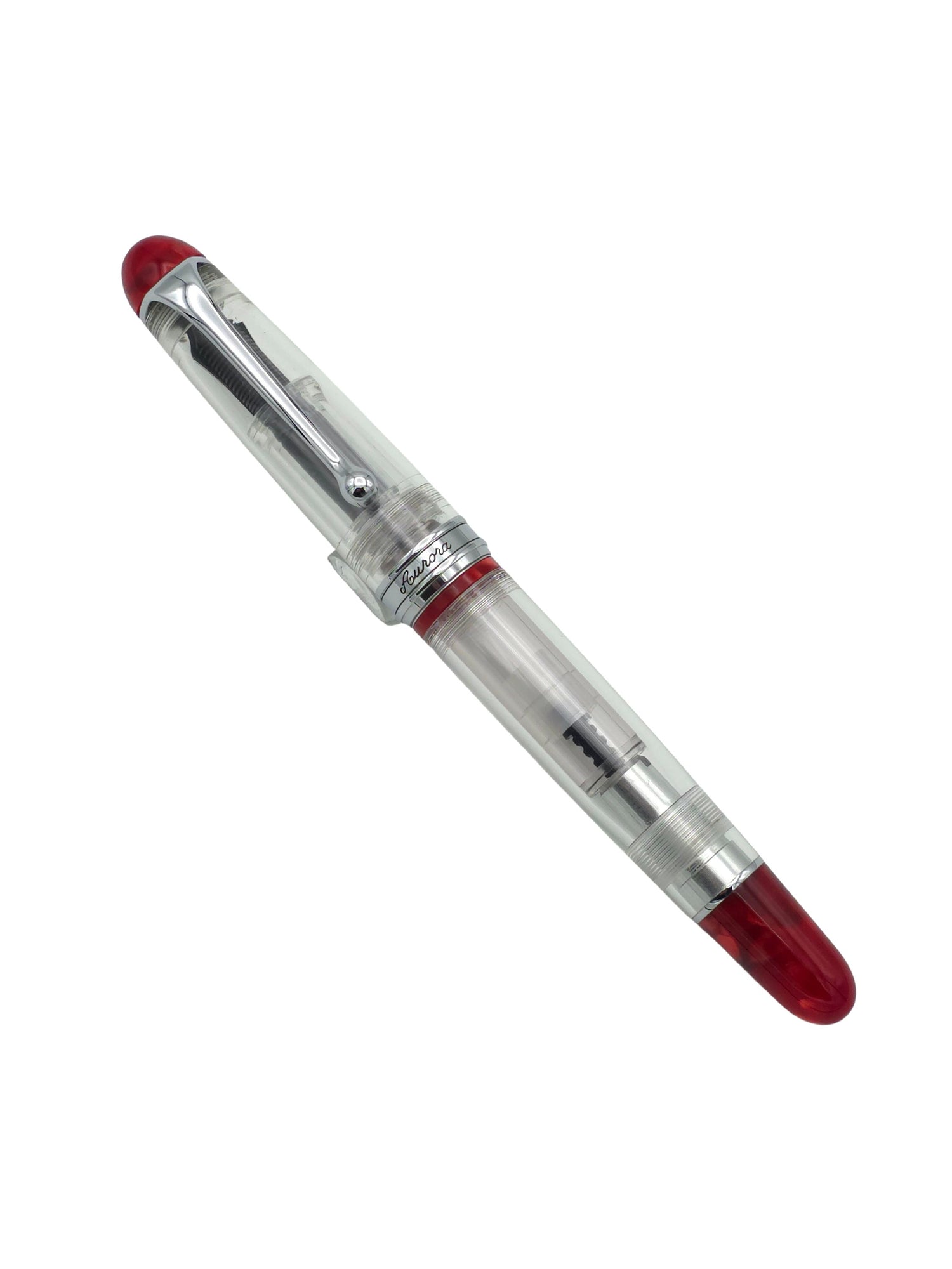 Aurora 88 LE Minerali Cinnabar Demo - 18k Medium Nib - Pre-Owned