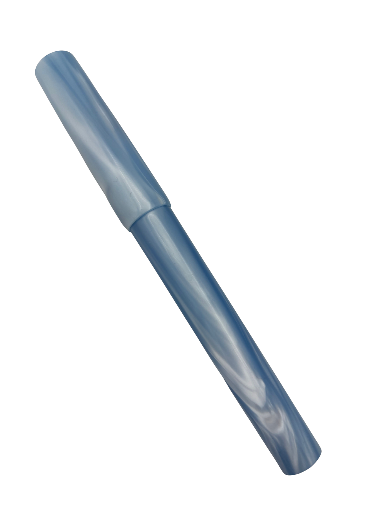 Custom Resin Fountain Pen Blue and White - Jowo 